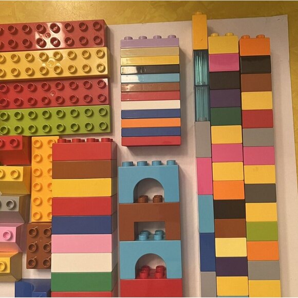 Lego DUPLO 7 lbs Bulk Train Figures Castle Auto ABC #s Flowers Bricks VTG & MOD - Picture 6 of 16